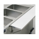 TABLETTE FRONTALE/LATERALE POUR CHARIOT BAIN-MARIE