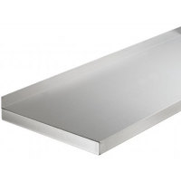 PLATEAU PLEIN EN INOX DOSSERET ARRIERE 40 MM