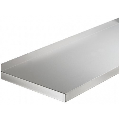 PLATEAU PLEIN EN INOX DOSSERET ARRIERE 40 MM