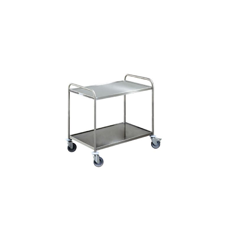 Chariot de service SW 8 x 5-2 avec roues en plastique_Blanco 