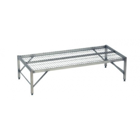 ETAGERE BASSE EN INOX 18/10